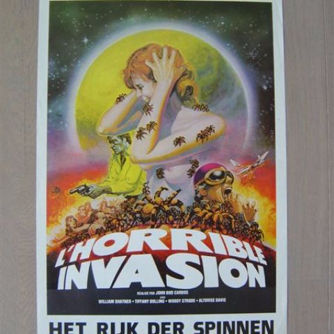 'L'horrible invasion' (Kingdom of the spiders) Belgian affichette